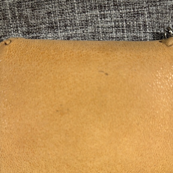 Authentic Stella McCartney Tan Mini Trifold Wallet with Chain Trim - Picture 11 of 11